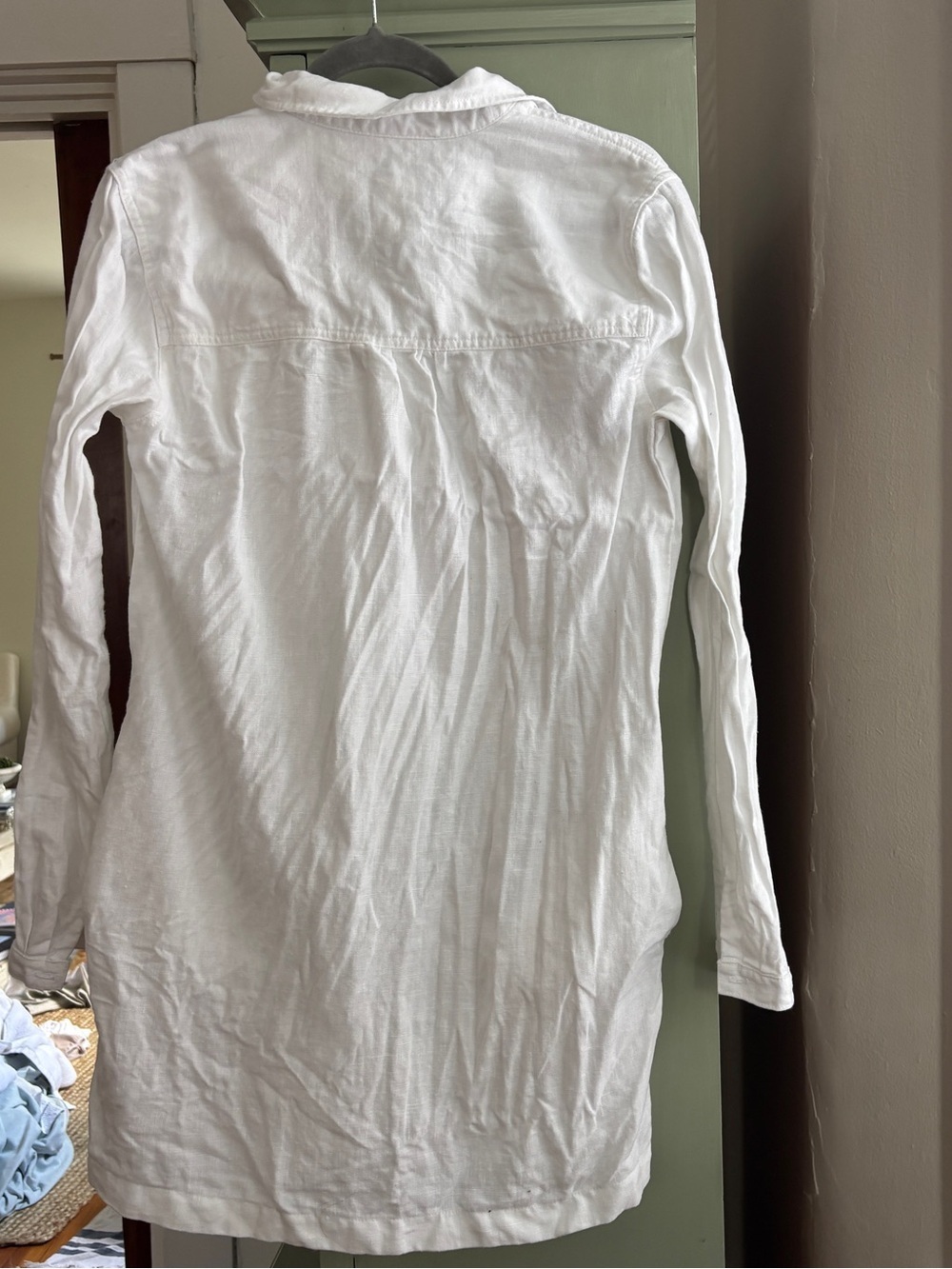 Not Monday White Linen Dress - Picture 6 of 7